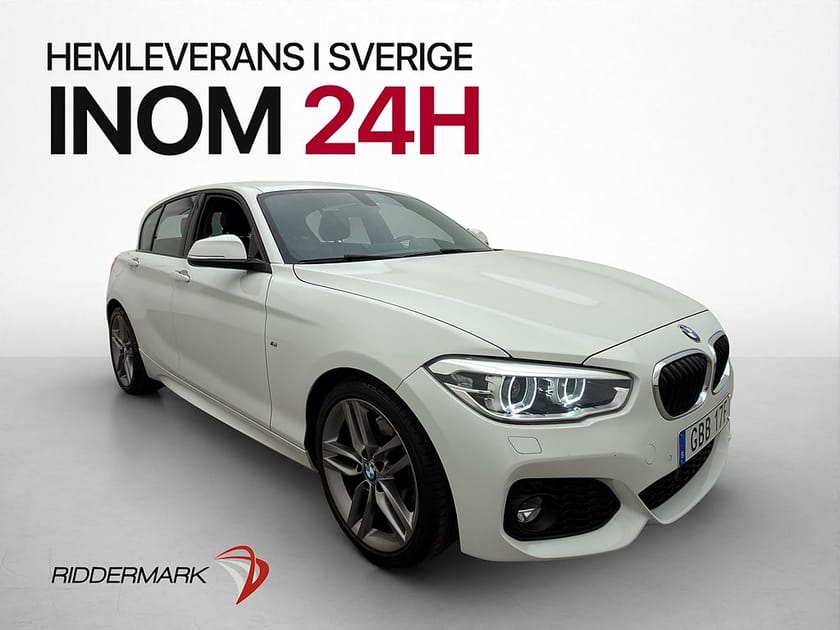 Bild 1 av BMW 120i 184hk M Sport HiFi M/K-Värm P-Sensorer skinn BT