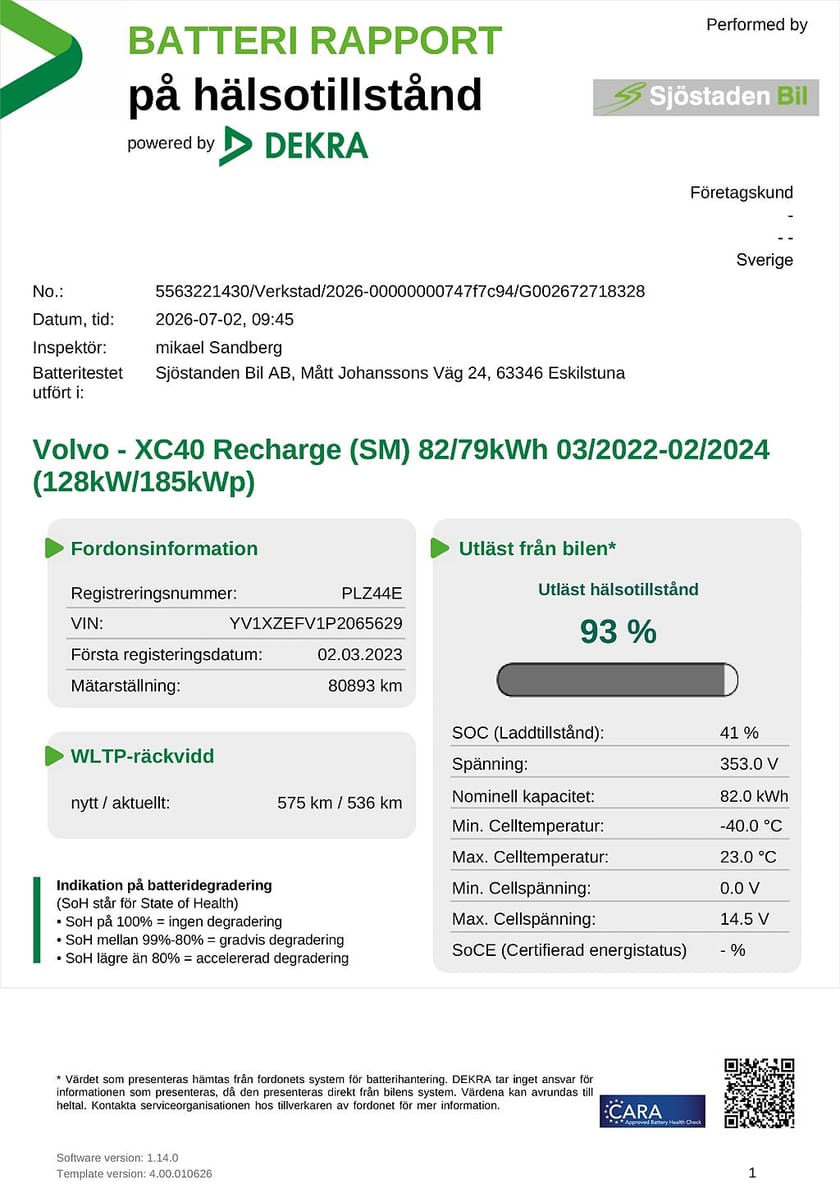 Bild 2 av Volvo XC40 Recharge Plus Edition Dragkrok