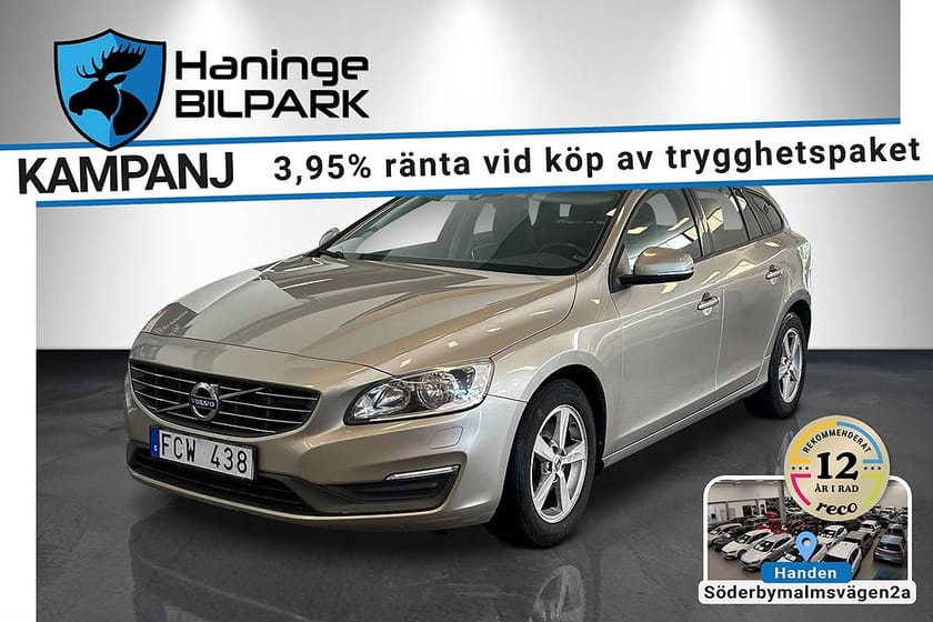 Bild 1 av Volvo V60 D2 Kinetic /DRAG /BT /VÄRMARE /SUPERDEAL fr 3,95%