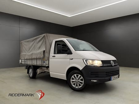 Volkswagen Transporter Chassi Cab FLAKBIL Värmare 3-Sits Dragkrok Moms
