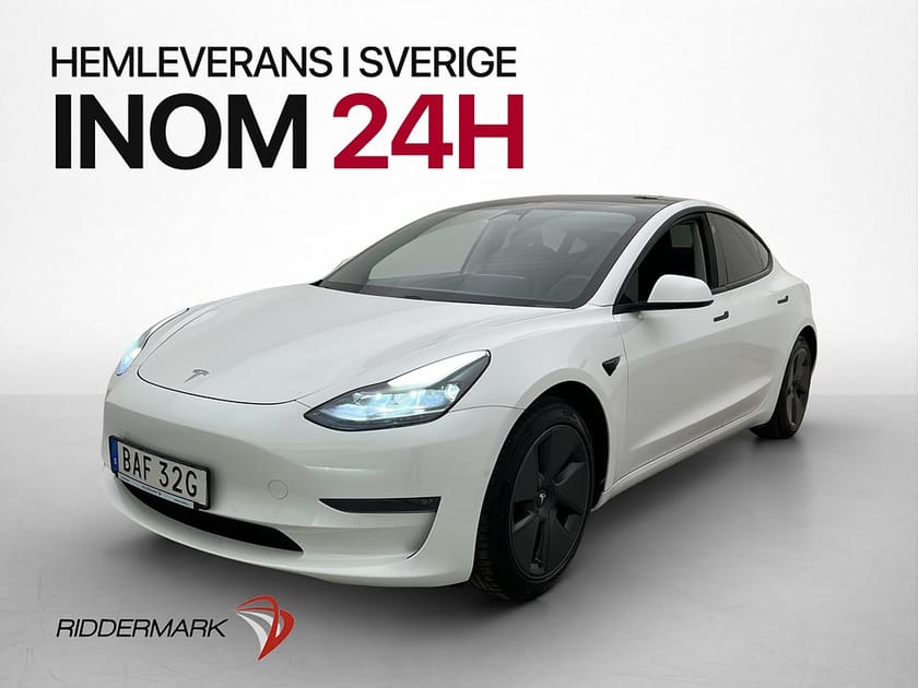 Bild 1 av Tesla Model 3 Long Range AWD Dragkrok Autopilot Svensksåld