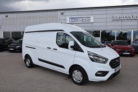 Ford Transit Custom 300 2.0 3-sits Drag Värmare Vinterhjul Moms