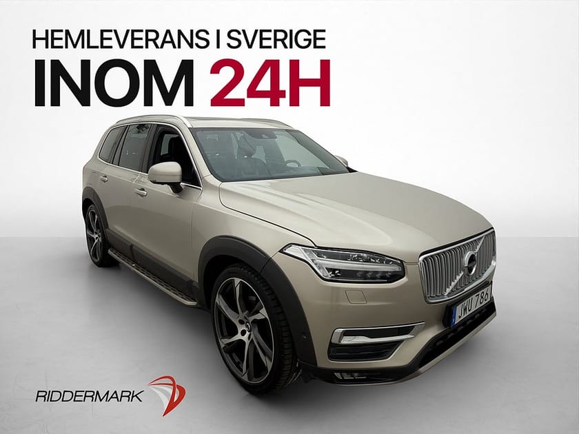 Bild 1 av Volvo XC90 D5 AWD Inscription 7-Sits Pano B&W 360° HUD Luft