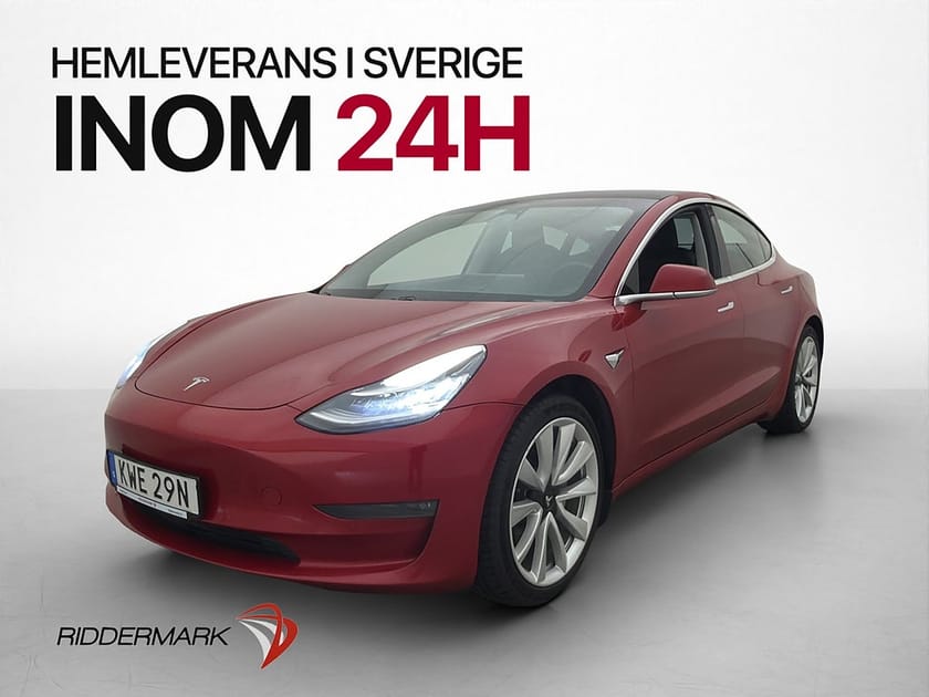 Bild 4 av Tesla Model 3 Long Range AWD Svensksåld Panorama