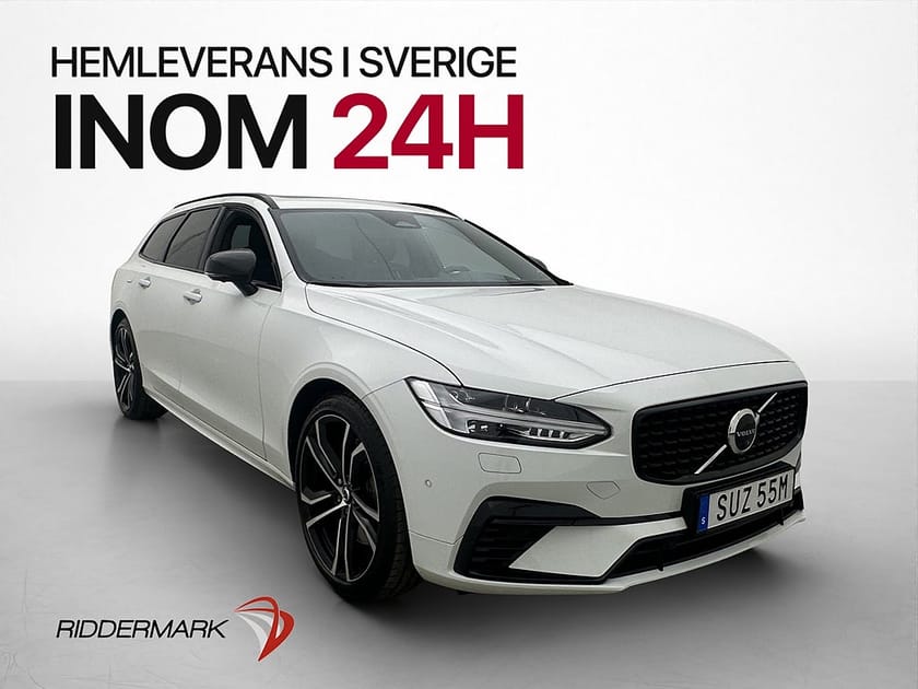 Bild 1 av Volvo V90 T8 AWD R-Design VOC Pano B&W HUD 360° Dragkrok