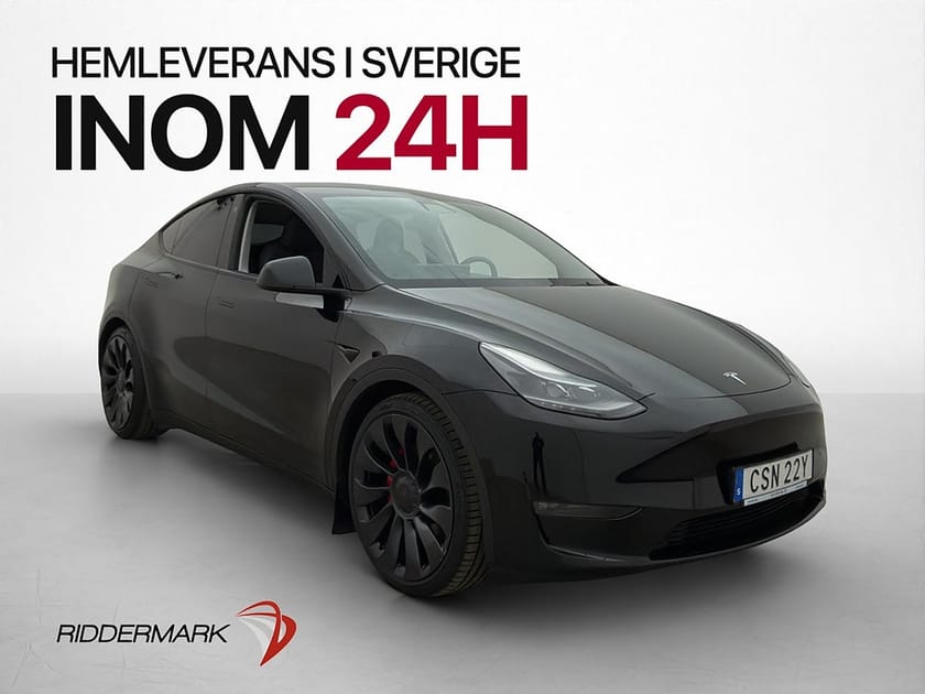 Bild 1 av Tesla Model Y Performance Dragkrok Autopilot MOMS Svensksåld