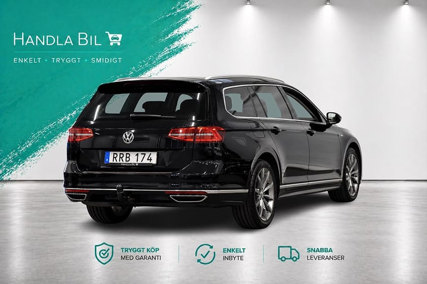 Bild 5 av Volkswagen Passat Sportscombi 2.0 4Motion R-Line Skinn/Alcantara Rattv Dragkrok