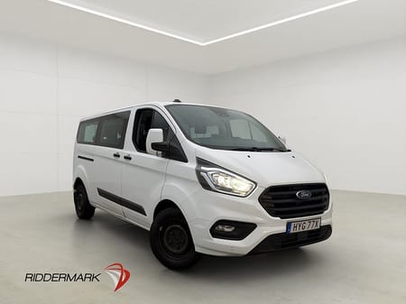 Ford Transit Custom 320 Kombi Lång 9-Sit Värm B-Kam CARPLAY Moms