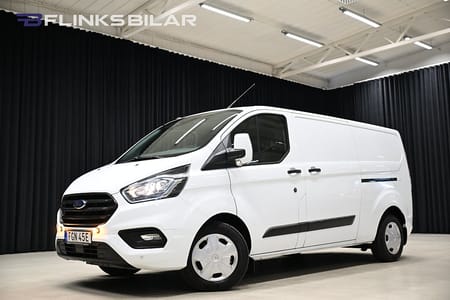 Ford Transit Custom 340 130HK L2 Inredd|Dubeldörr|NyKamrem|Leasbar|SeUtr