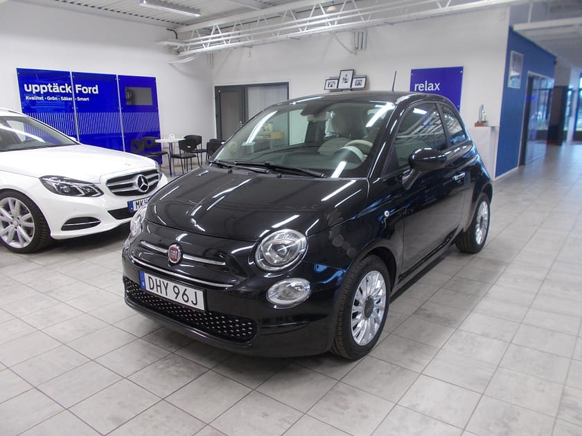 Bild 1 av Fiat 500 Hybrid 70hk Farthållare/LågSkatt/S&V-Hjul/Leasebar