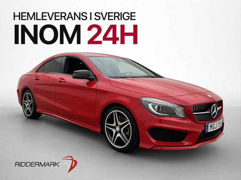 Bild 1 av Mercedes-Benz CLA 220 d Coupé AMG Night Sensorer Halvskinn
