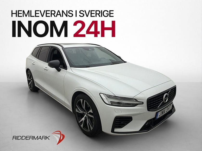 Bild 1 av Volvo V60 T8 AWD R-Design Pano HUD H/K Värm 360° BLIS Drag