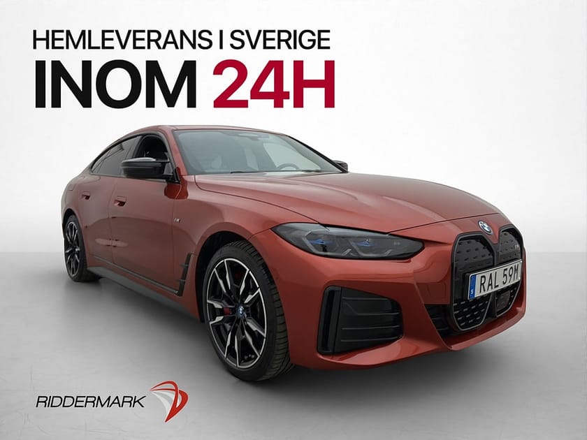 Bild 1 av BMW i4 M50 xDrive Gran Coupé M Sport Taklucka H/K HUD Skinn Laser MOMS