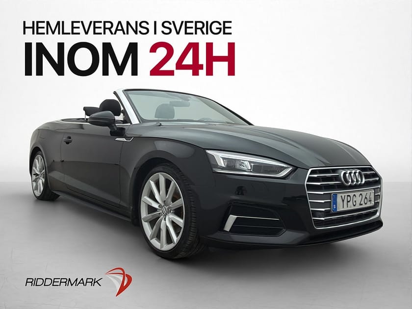 Bild 1 av Audi A5 Cabriolet 190hk Proline P-Sensorer Skinn Bluetooth