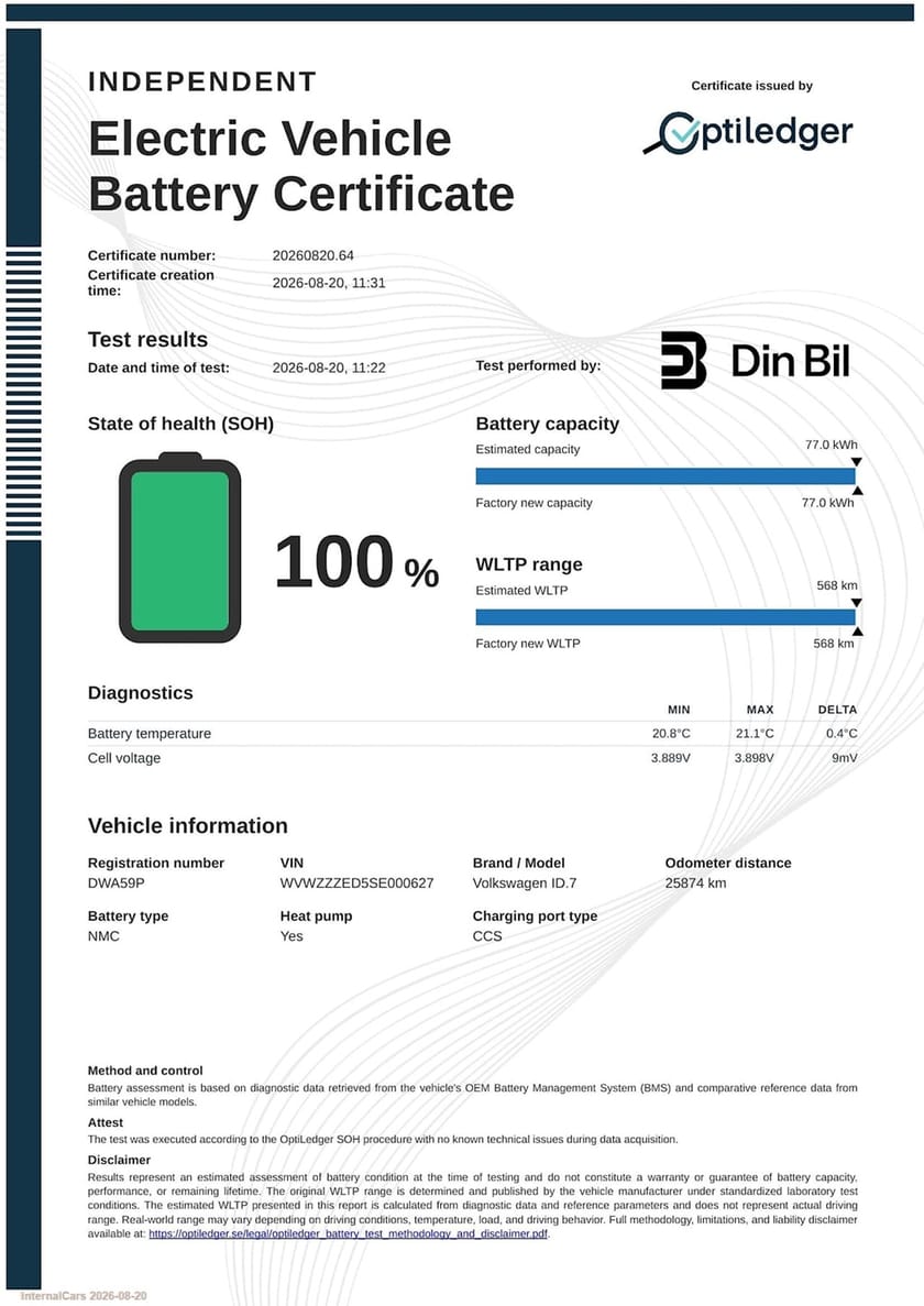 Bild 2 av Volkswagen ID.7 Pro Tourer 77 KWH Drag/Harman Kardon/Panorama