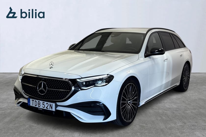 Bild 1 av Mercedes-Benz E 300 d e 4MATIC T AMG Line Premium / Skinn / Night package