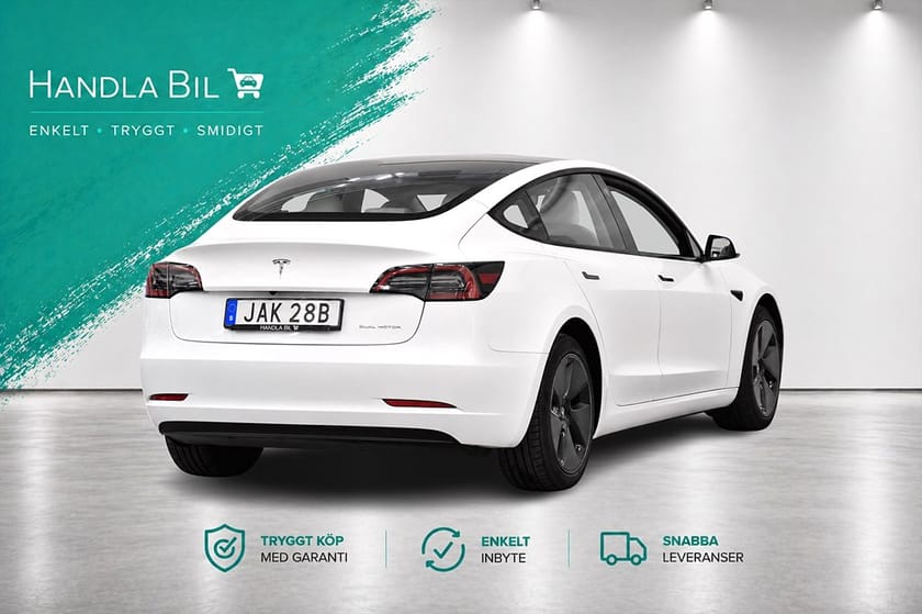 Bild 5 av Tesla Model 3 Long Range AWD Autopilot Pano Skinn Rattv Moms