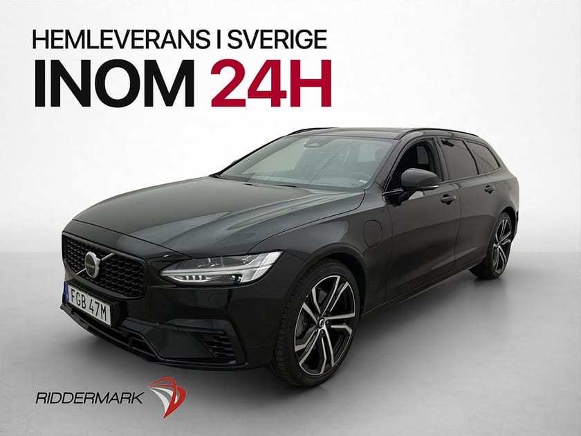 Bild 1 av Volvo V90 Recharge T6 350hk Ultimate Dark Pano H/K Drag 360°