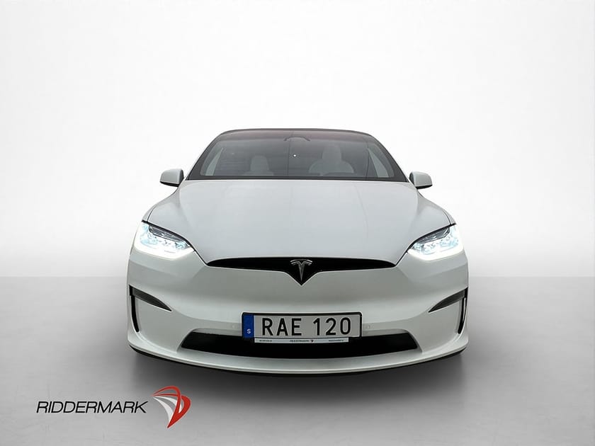 Bild 2 av Tesla Model X Plaid AWD 6-Sits Ljus Interiör AP Pano Yoke