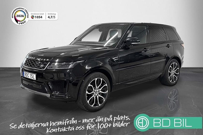 Bild 1 av Land Rover Range Rover Sport P400e HSE Pano Meridan Värmare Skinn