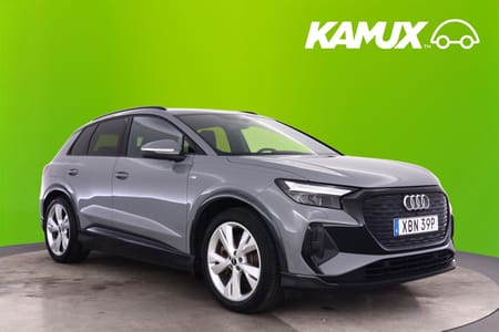 Audi Q4 40 e-tron S-Line Black Edt 20" Adpt Farthåll B-Kam CarPlay Skinn MOMS