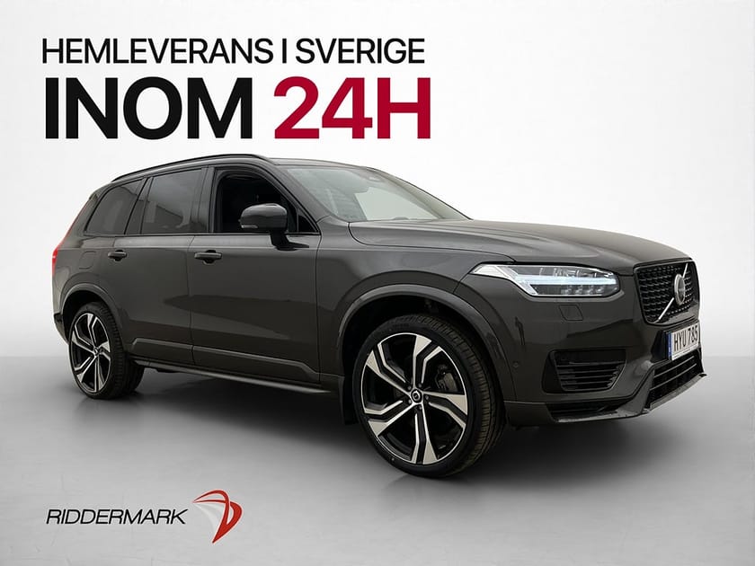 Bild 1 av Volvo XC90 7-seater T8 AWD Ultimate Dark 7-Sits Pano B&W HUD Luftfjäd