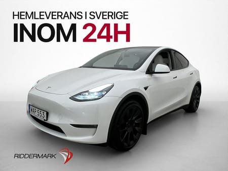 Tesla Model Y Long Range AWD Ljus interiör Värmepump Drag