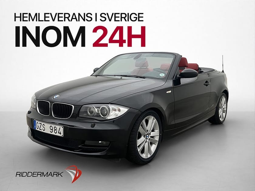 Bild 4 av BMW 120d Convertible 120 177hk Advantage Skinn PDC 2-Brukare