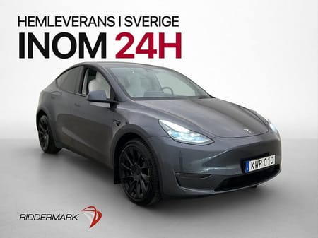 Tesla Model Y Long Range AWD Rattvärme Skinn Svensksåld