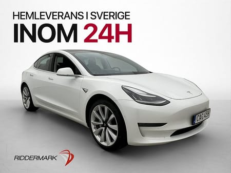 Tesla Model 3 Long Range AWD 440hk MOMS Drag Pano Kamera