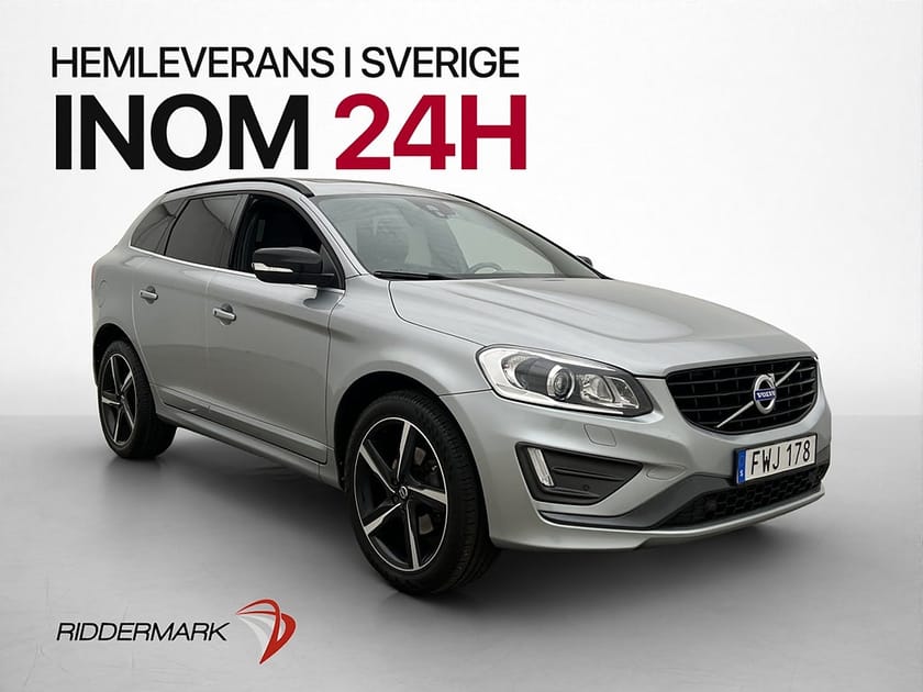 Bild 1 av Volvo XC60 D4 190hk AWD R-Design Pano Värmare VOC Skinn Drag
