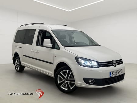 Volkswagen Caddy Maxi 7-Seater Life 4M Värmare Drag PDC 7-Sit 1-Ägare