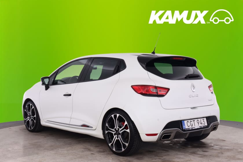 Bild 5 av Renault Clio RS 220 Trophy 220hk Mattvit Sportavgas Navi Skinn Sportstol