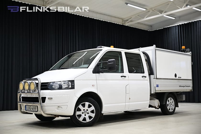 Bild 1 av Volkswagen Transporter Chassi Dubbelhytt 4Motion 140HK Dubbelhytt|Kåpa|V-Inredd|Leasbar|SeUtr!!!