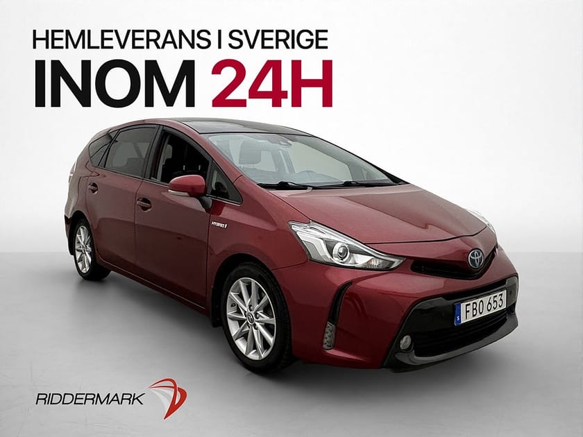Bild 1 av Toyota Prius+ Hybrid 122hk 7-sits Panorama Läder Backkamera
