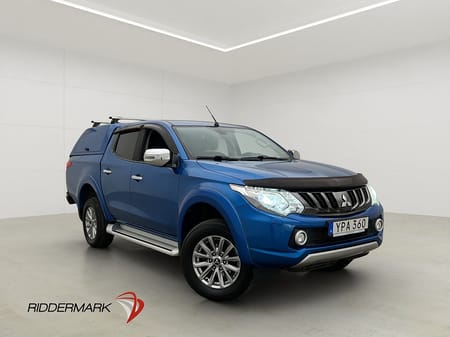 Mitsubishi L200 Dubbelhytt 2.4 4WD Drag Kamera Skinn Diff Moms 1-ÄGARE