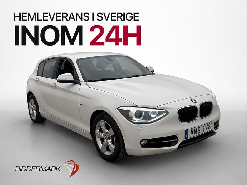 Bild 1 av BMW 118d 118 143hk Sport line Dragkrok Sensorer Bluetooth