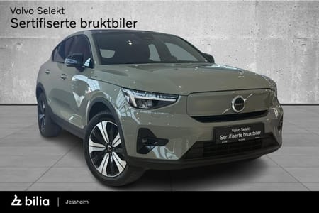 Volvo C40 Recharge Twin 408Hk AWD Plus, Hengerfeste, Varmepumpe, Kamera, Pano