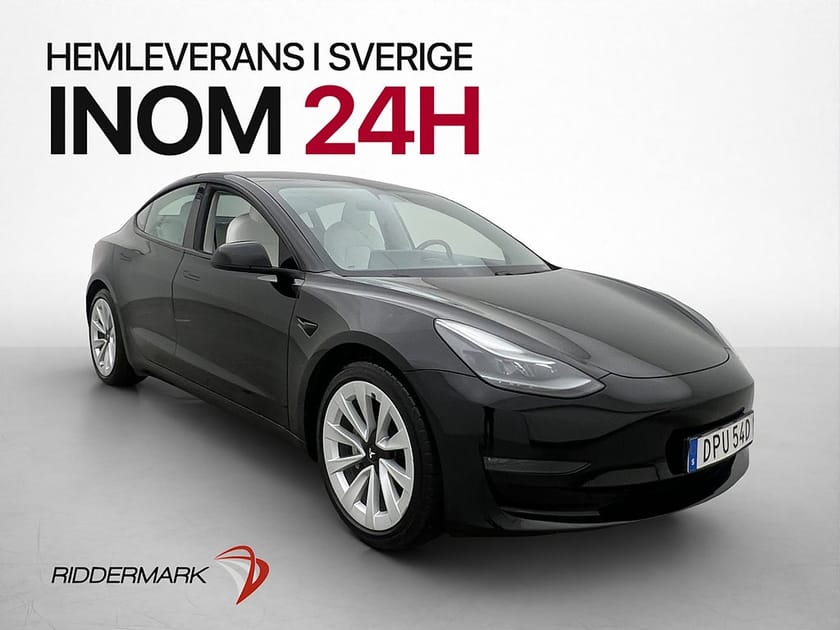 Bild 1 av Tesla Model 3 Long Range AWD Ljus Interiör Drag Pano Kamera