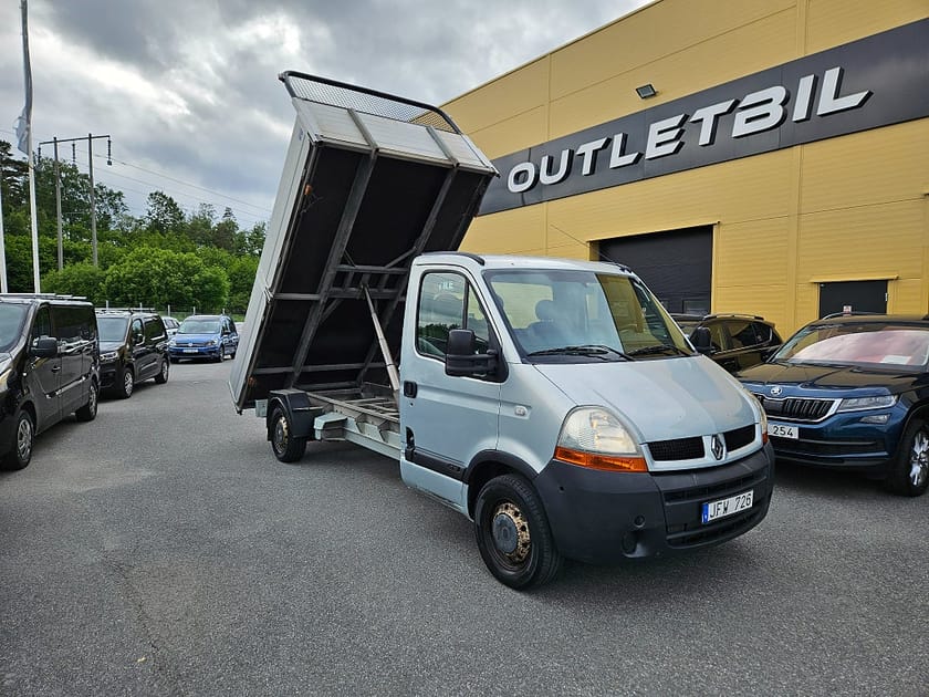 Bild 1 av Renault Master Chassi Cab 3.5 T 2.5 dCi 116hk Tipp Flak Drag