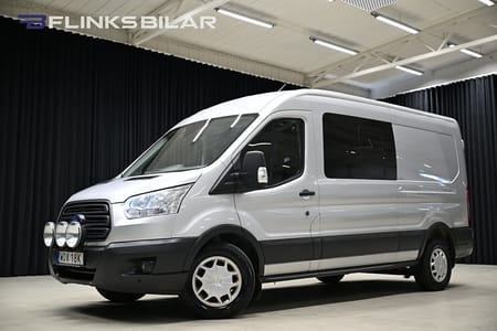 Ford Transit 350 Crew Van 170HK Dubbelhytt|5-Sits|Drag|Värmare|Moms