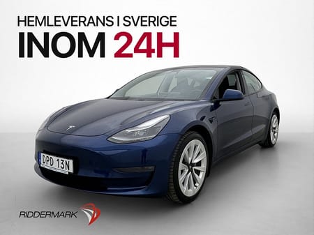 Tesla Model 3 Long Range AWD Autopilot Dragkrok Svensksåld