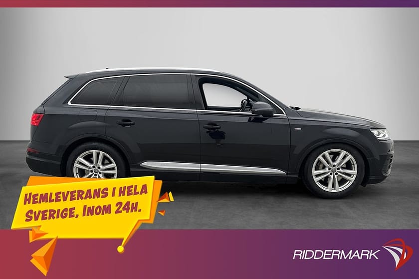 Bild 4 av Audi Q7 V6 Q 272hk S-Line 7-Sits BOSE Värm Luft Kamera Drag