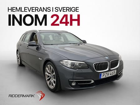 BMW 535d Touring 535 313hk Luxury Line Pano Dragkrok Kamera Skinn