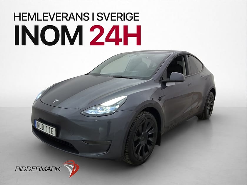 Bild 1 av Tesla Model Y Long Range AWD Rattvärme Skinn Svensksåld