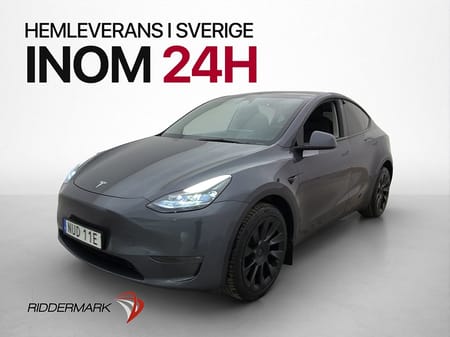 Tesla Model Y Long Range AWD Rattvärme Skinn Svensksåld