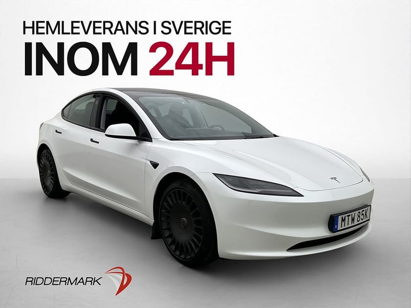 Bild 1 av Tesla Model 3 Long Range AWD Pano AP Värmepump Kamera Drag