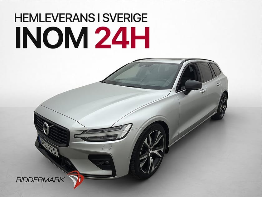 Bild 1 av Volvo V60 B4 R-Design Pano H/K HuD 360° Drag Värmare 197hk