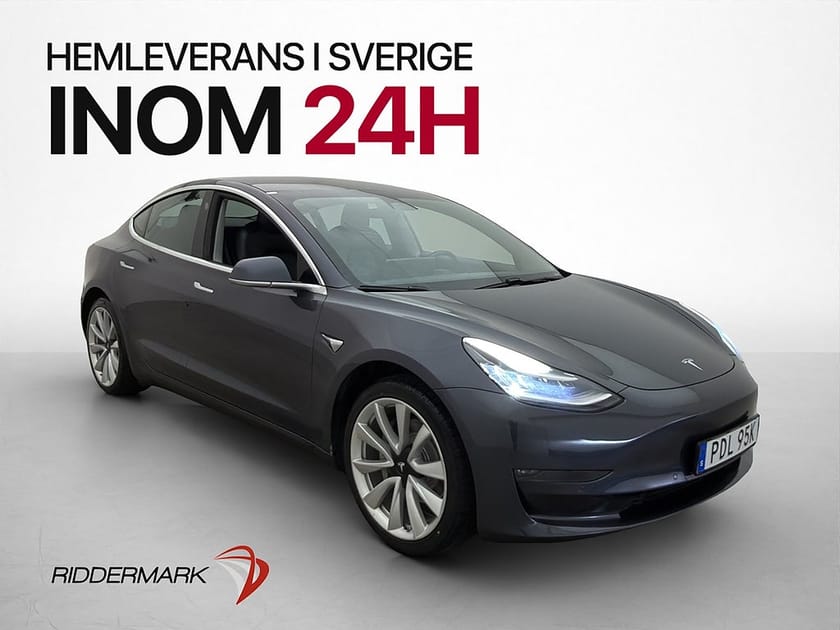 Bild 1 av Tesla Model 3 Long Range AWD 440hk MOMS Autopilot Pano