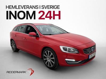 Volvo V60 D6 Plug-In Hybrid AWD Värm VOC Skinn Kamera Drag